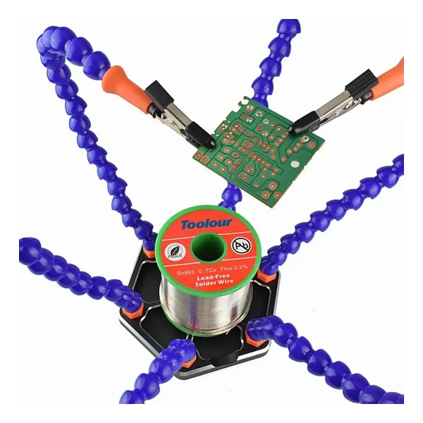 6 Adet Esnek Pcb Tutuculu Lehimleme İstasyonu - Görsel 2