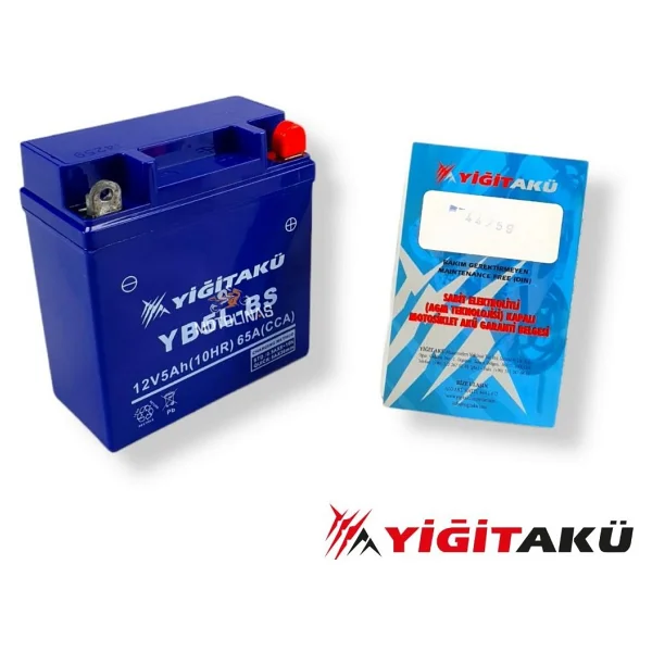 Yiğit Akü Yb5l-Bs 12v 5 Ah Motosiklet Aküsü - Görsel 3