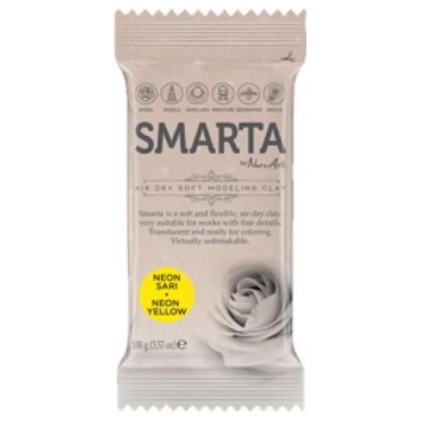 Smarta 100 Gr Neon Sarı Modelleme Hamuru - Görsel 2