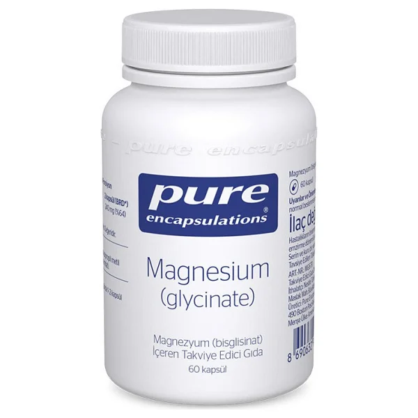 Pure Encapsulations Magnesium (Glycinate) 60 Kapsül Yetişkinler İçin Aromasız Takviye Gıda - Görsel 3
