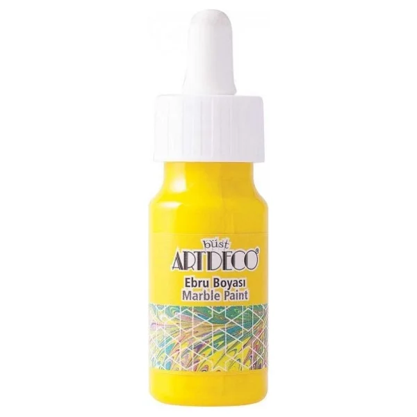 Artdeco Ebru Boyası, 30ml, Neon Sarı 91 - Görsel 3