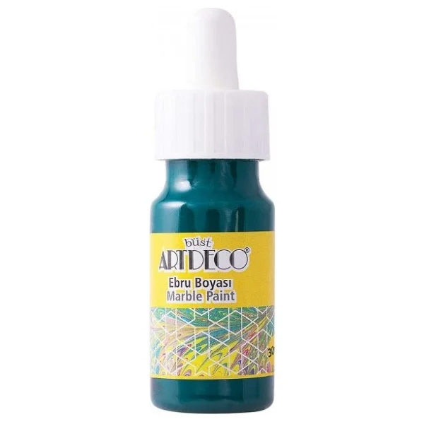 Artdeco Ebru Boyası, 30ml, Neon Sarı 91 - Görsel 6