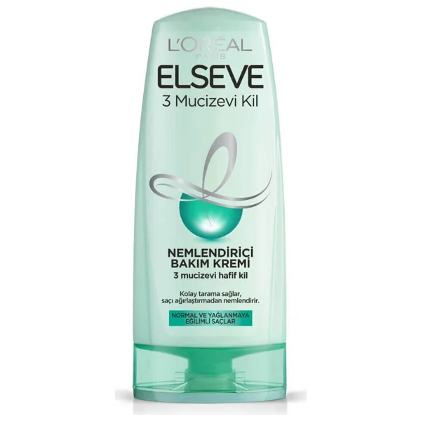 L'oreal Paris Elseve Üç Mucizevi Kil Ağırlaştırmayan 360 Ml Saç Kremi - Görsel 2