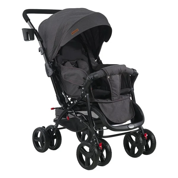 Babyhope 603 Siyah Çift Yönlü Bebek Arabası - Görsel 3