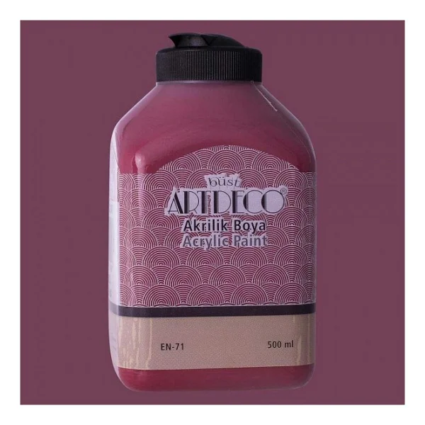 Artdeco 500 Ml 3643 Bordo Akrilik Boya - Görsel 2