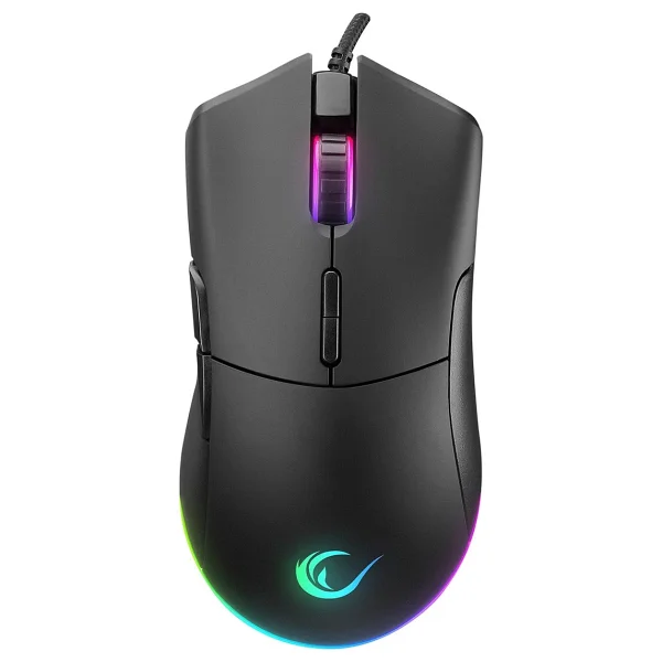 Rampage Smx-R21 Siyah RGB Makrolu Ergonomik Optik Kablolu Oyuncu Mouse - Görsel 2