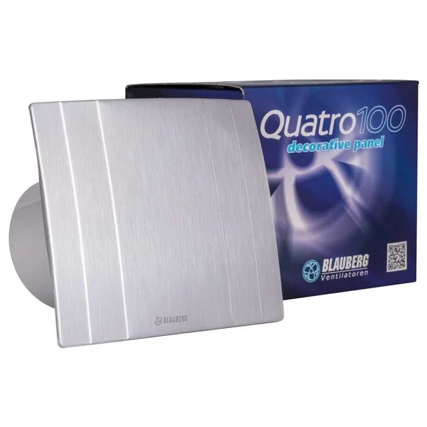 Blauberg Quatro Hi-Tech 100 Plastik Banyo Fanı 88 M3h - 100 Mm - Krom - Görsel 3