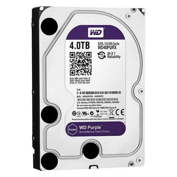 Western Digital Purple Wd40purx Sata 3.0 5400 Rpm 3.5" 4 TB Harddisk - Görsel 2