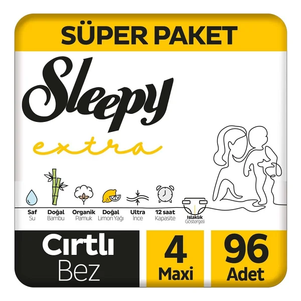 Sleepy Extra Günlük Aktivite 1 Numara Yenidoğan 128'li Bebek Bezi - Görsel 7