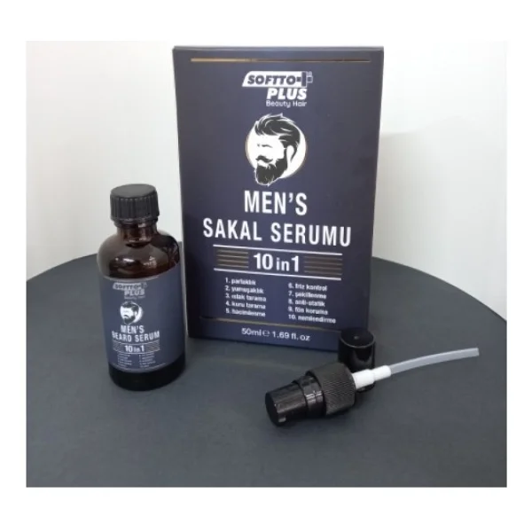 Softto Plus Men's Sakal Serumu 10 In 1 50 Ml - Görsel 2