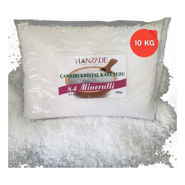 Hanzade Bitkisel 84 Mineralli Çankırı Kaya Tuzu 10 Kg - Görsel 4