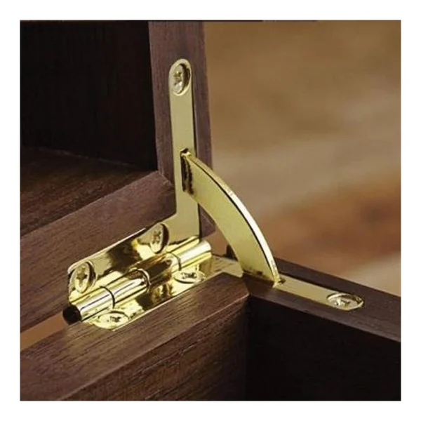 Hafele Mini Box Çeyrek Daire Menteşe, Parlak Pirinç Renk - Görsel 3