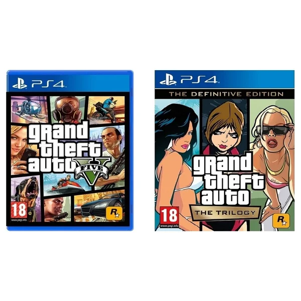 Rockstar PS4 Gta Full Paket Gta 5 + Gta Trilogy Definitive Edition - Görsel 2