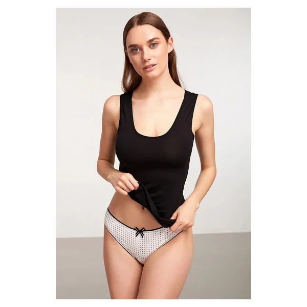 Kom Basic Singlet Pamuklu Kalın Askılı Atlet - Ten - Görsel 4