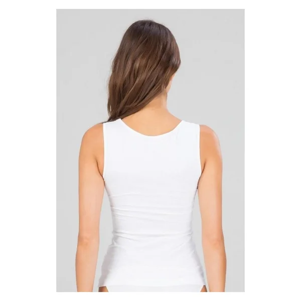 Kom Basic Singlet Pamuklu Kalın Askılı Atlet XL - Beyaz - Görsel 2