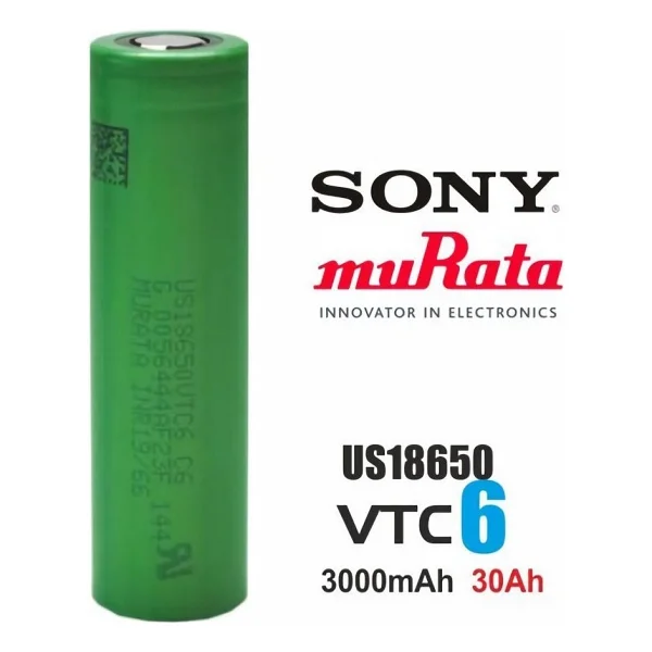Sony 18650 Vtc6 Li-İon Şarj Edilebilir Pil 3000mah 3.7v - Uzun Ömürlü, Yüksek Akım Kapasiteli Ve Güvenilir Performans - Görsel 3