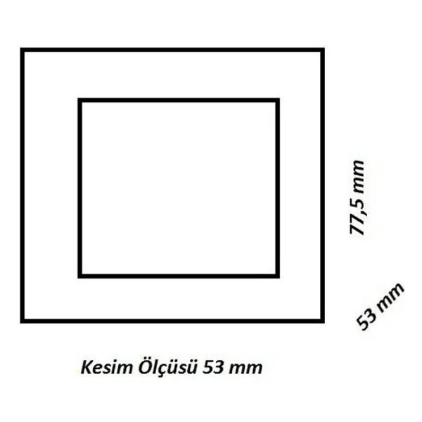 Ack Ah07-00834 0.84 W Sensörlü 6500 K Beyaz Kare LED Merdiven Duvar Armatürü - Görsel 2