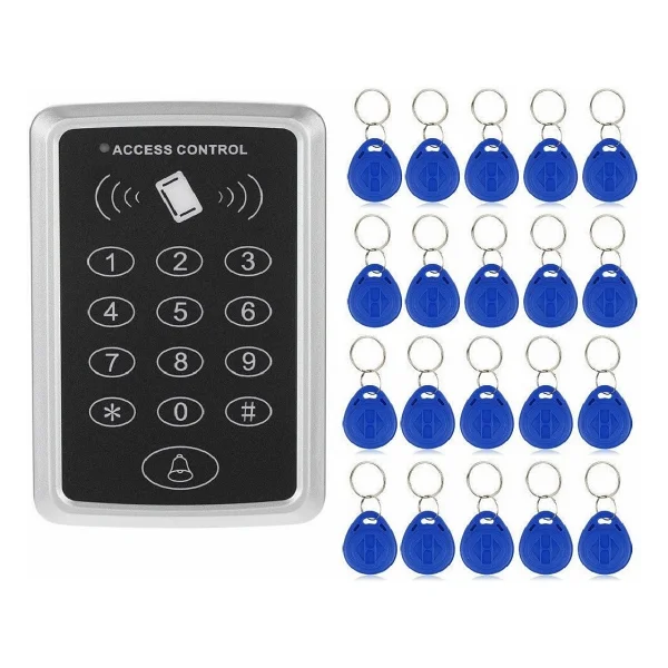 Sonex RFID Şifreli Kapı Kilidi - Koruyucu Kapak - Adaptör - 30 Tag - Siyah - Görsel 5