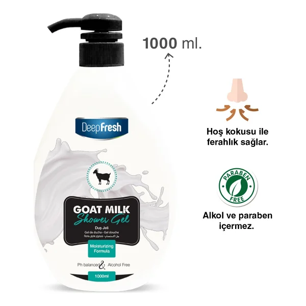 Deep Fresh Keçi Sütü 1000 Ml Duş Jeli - Görsel 2