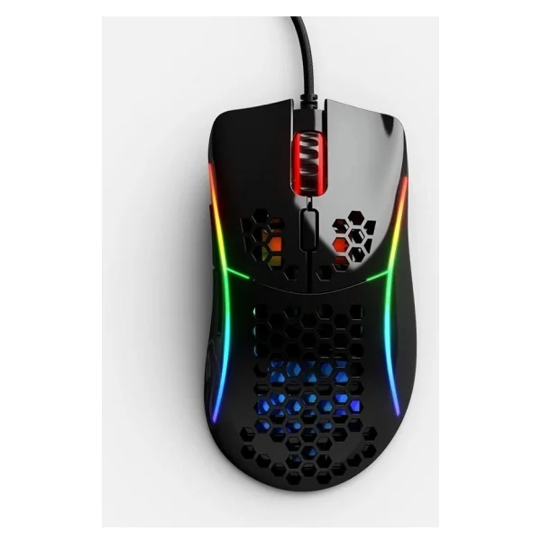 Glorious Model D- Minus Glo-Ms-Dm-GB Parlak Siyah RGB Ergonomik Optik Kablolu Oyuncu Mouse - Görsel 2