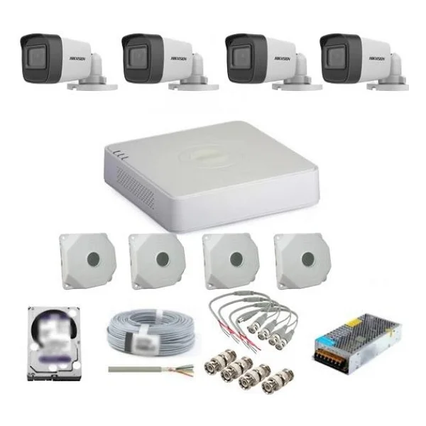 Hikvision 4 Kameralı Dış Ortam Güvenlik Kamera Seti - Görsel 2