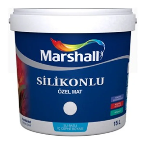 Marshall Sil-Pak Silikonlu 15 Lt İç Cephe Boyası - Deniz Kabuğu - Görsel 3