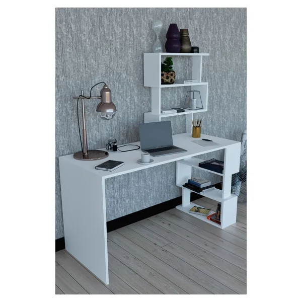 Moonlife Okyanus Beyaz Çalışma Masası - Görsel 2