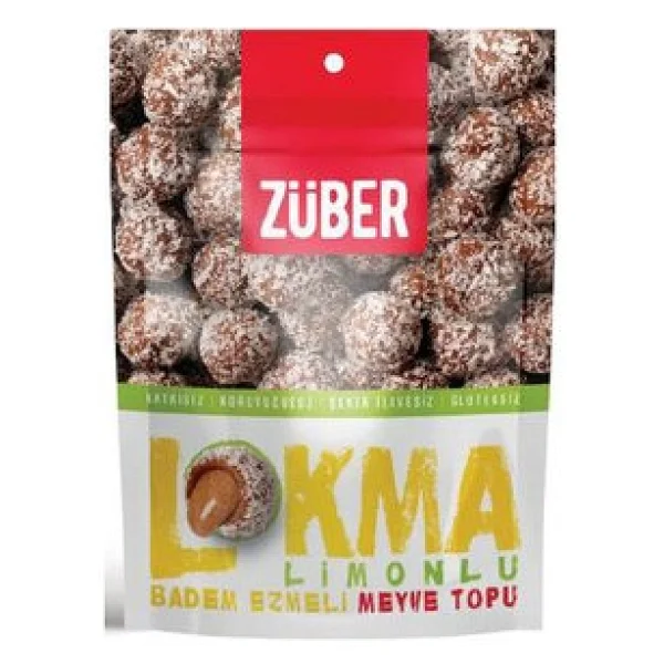 Züber Lokma Limonlu Badem Ezmeli Meyve Topu 96 Gr - Görsel 2