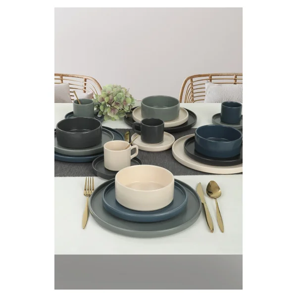Keramika River Stackable 20 Parça 4 Kişilik Yemek Takımı - Görsel 5