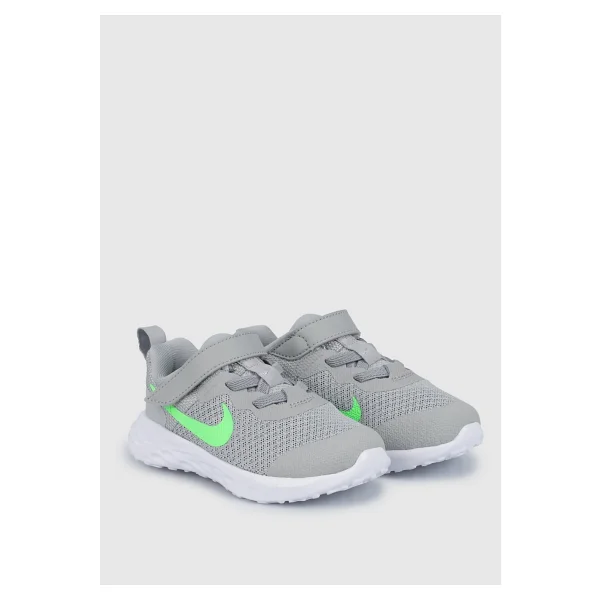 Nike Revolution 6 Tdv Bebek Spor Ayakkabı Gri-Yeşil Dd1094-009 - Görsel 2