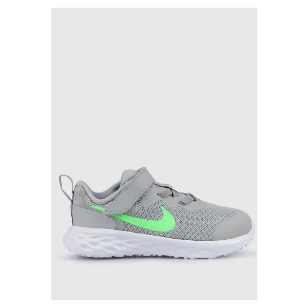 Nike Revolution 6 Tdv Bebek Spor Ayakkabı Gri-Yeşil Dd1094-009 - Görsel 8