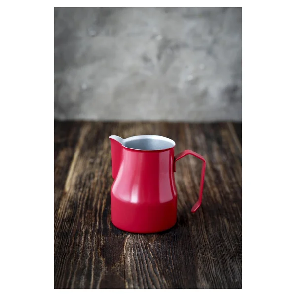 Black Goat Profesyonel Süt Potu (Pitcher) 500 Ml Paslanmaz (Ss 304) - Kırmızı - Görsel 2