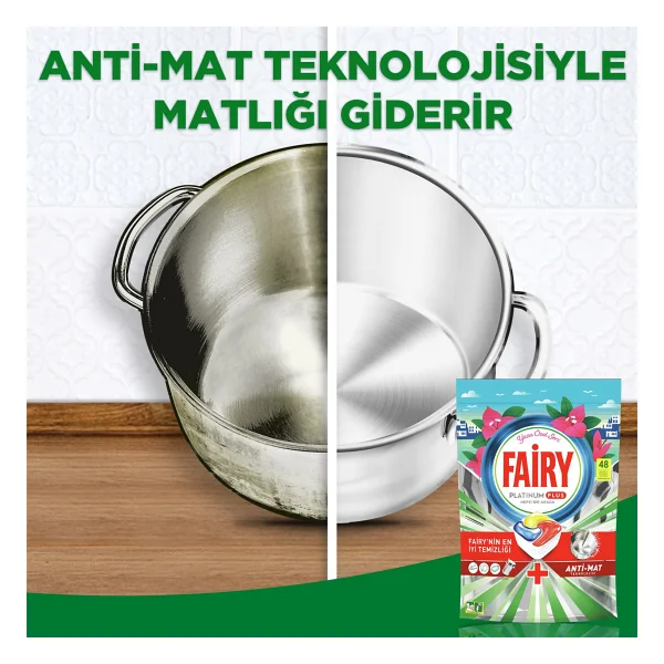 Fairy Platinum Plus Yaza Özel Bulaşık Makinesi Tableti 48'li - Görsel 8