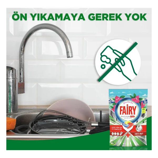 Fairy Platinum Plus Yaza Özel Bulaşık Makinesi Tableti 48'li - Görsel 9