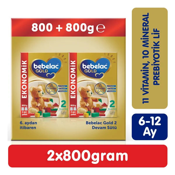 Bebelac Gold 2 Devam Sütü 800 Gr 2 Adet - Görsel 7