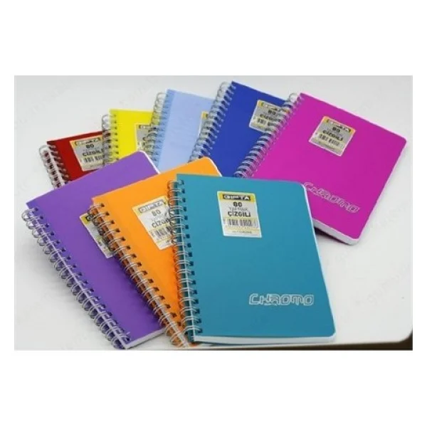 Gıpta Chromo Spiralli A6 80 Yaprak Çizgili Defter - Görsel 2