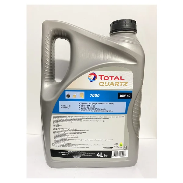 Total Quartz 7000 10w-40 4 Lt Motor Yağı - 2023 - Görsel 2