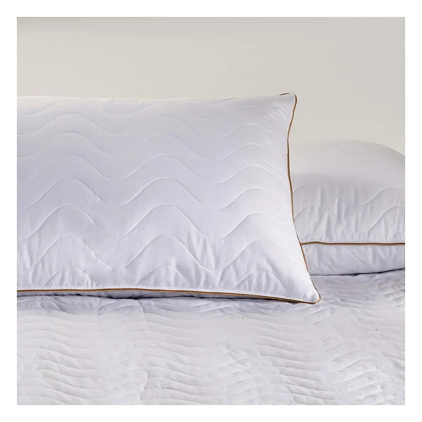 Linens Fluffy Pamuk Kapitone Standart Yastık Alezi - Görsel 2