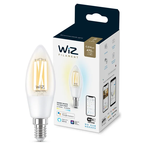 WiZ C35 4.9 W-40 W E14 Akıllı LED Ampul - Görsel 5