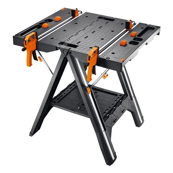 Worx Wx051 Çok Fonksiyonlu Katlanabilir Çalışma Tezgahı + 2 Adet Tetik İşkence - Görsel 2