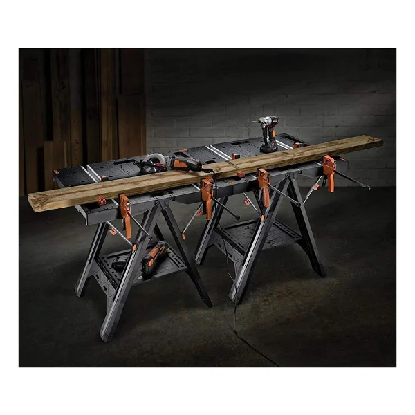 Worx Wx051 Çok Fonksiyonlu Katlanabilir Çalışma Tezgahı + 2 Adet Tetik İşkence - Görsel 5