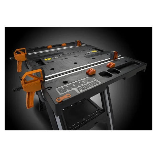 Worx Wx051 Çok Fonksiyonlu Katlanabilir Çalışma Tezgahı + 2 Adet Tetik İşkence - Görsel 6