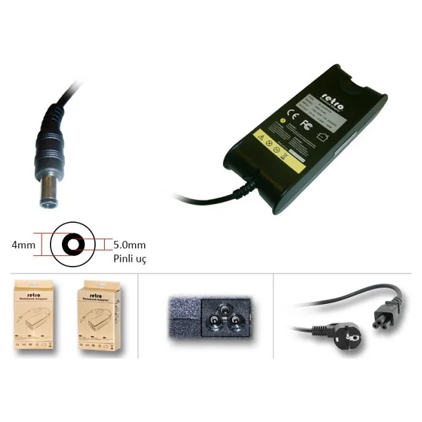 Retro Rna-Dl04 Dell 90w Pinli Uç Notebook Adaptör - Görsel 4