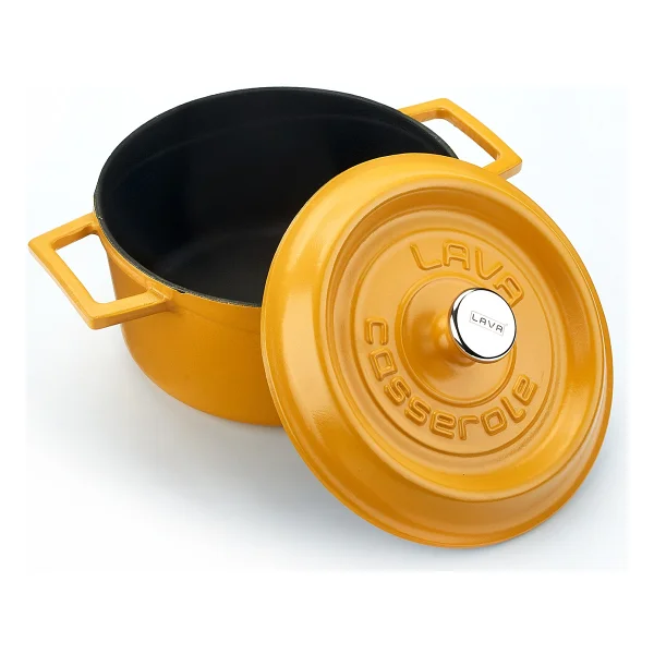 Lava Spring Yuvarlak 20 Cm Döküm Tencere - Görsel 7