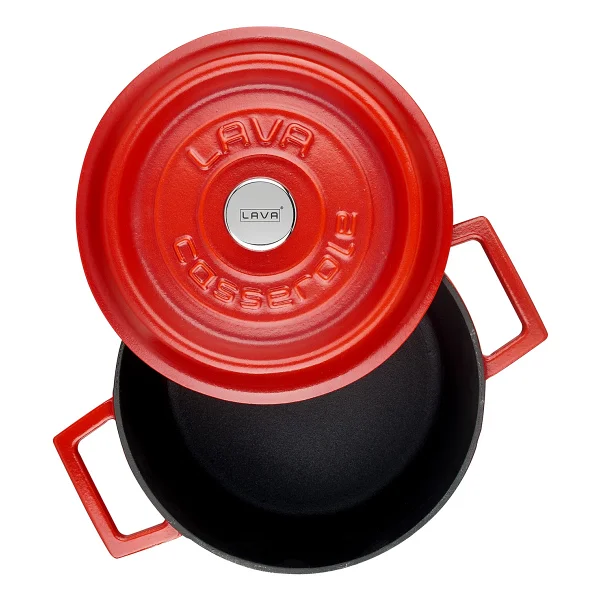 Lava Spring Yuvarlak 20 Cm Döküm Tencere - Görsel 3