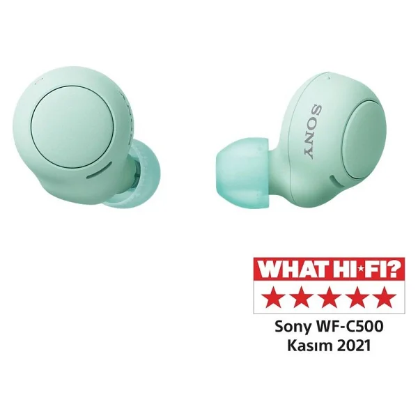 Sony Wf-C500 TWS Kulak İçi Bluetooth Kulaklık Yeşil - Görsel 2