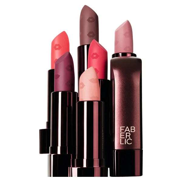 Faberlic Glam Team Velvet Kiss Yarı Mat Ruj Bej Kahverengi - Görsel 3