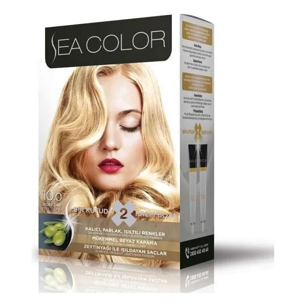 Sea Color 8.0 Açık Kumral Saç Boyası - Görsel 6
