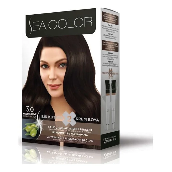 Sea Color 8.0 Açık Kumral Saç Boyası - Görsel 8