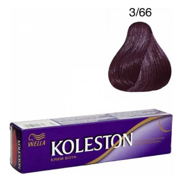 Koleston Single 3.66 Patlıcan Moru Saç Boyası - Görsel 2